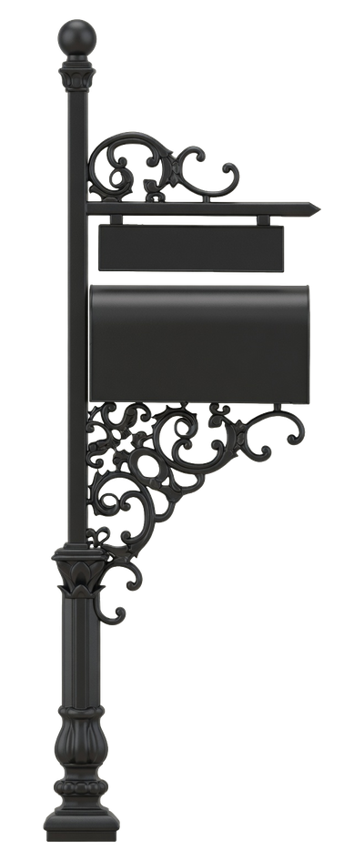 Old French mailbox stand